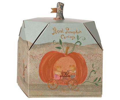 Pumpkin Carriage, Mouse Maileg Lil Tulips