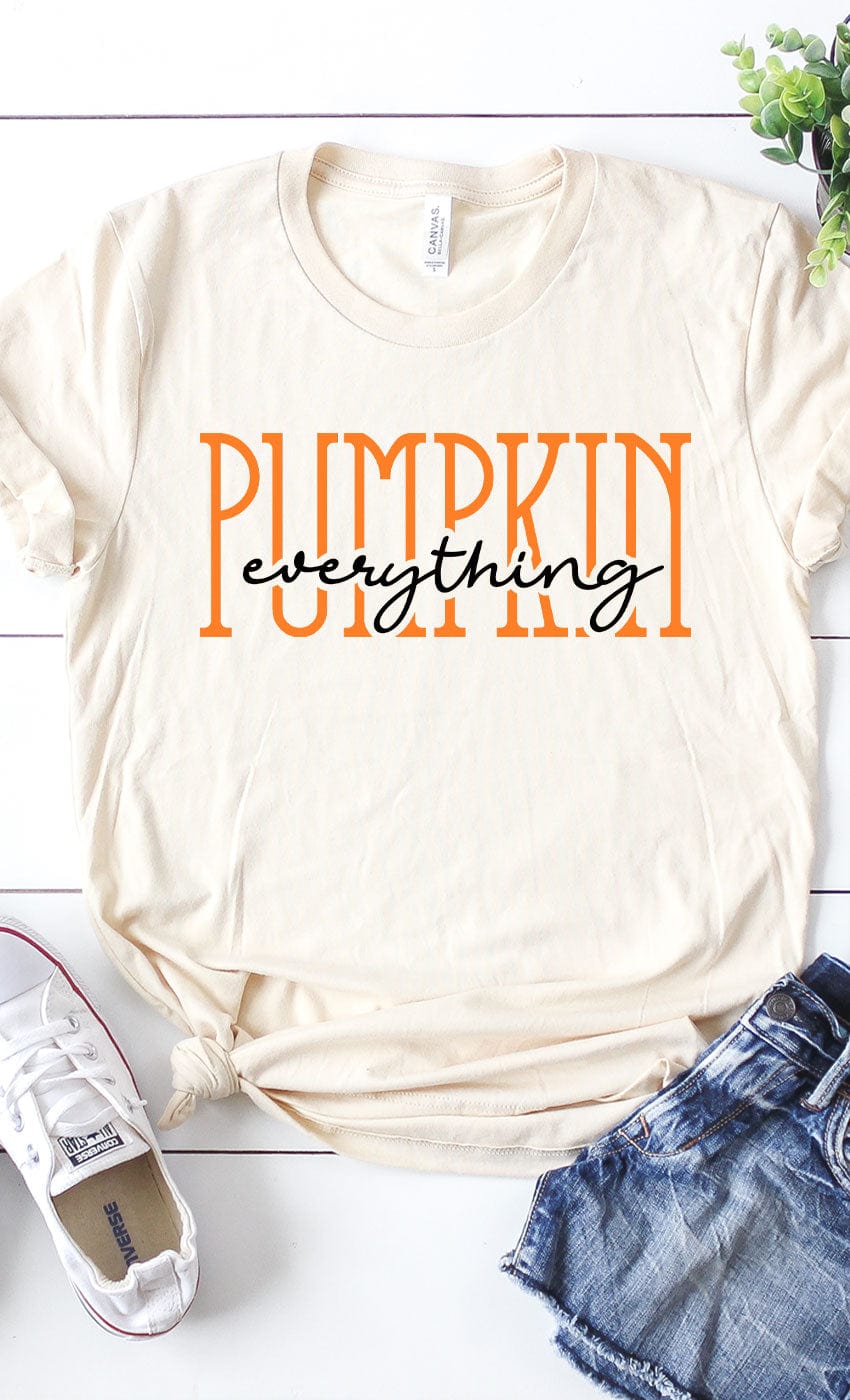 Pumpkin Everything Women's Graphic Tee Kissed Apparel Lil Tulips