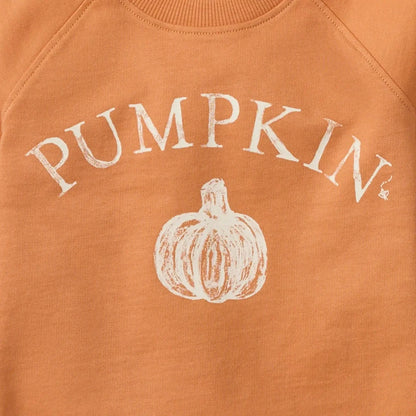 Pumpkin Organic Cotton Sweatshirt Burt's Bees Baby Lil Tulips