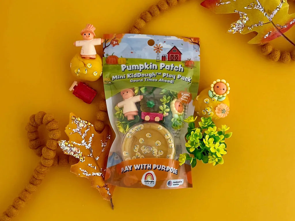 Pumpkin Patch Mini Kiddough Play Pack - 2oz Earth Grown KidDoughs Lil Tulips