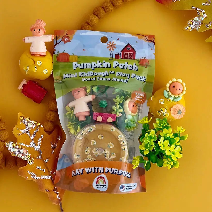 Pumpkin Patch Mini Kiddough Play Pack - 2oz Earth Grown KidDoughs Lil Tulips