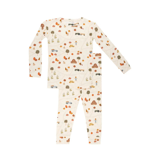 Pumpkin Patch Small Ribbed Two-Piece Set Brave Little Ones Lil Tulips