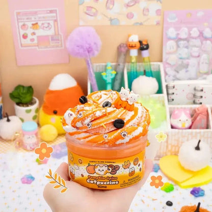Pumpkin Spice Catpuccino Butter Slime Kawaii Slime Company Lil Tulips
