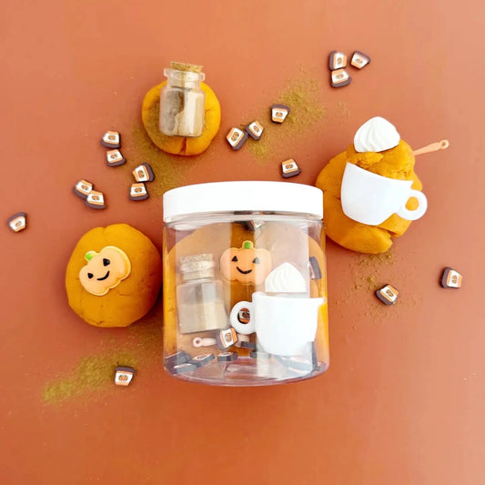 Pumpkin Spice Latte Mini Dough-To-Go Earth Grown KidDoughs Lil Tulips