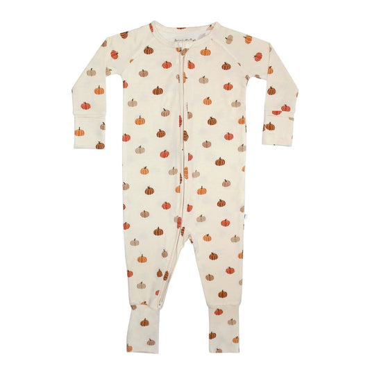 Pumpkins Zip Romper Brave Little Ones Lil Tulips