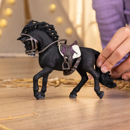 Pura Raza Espanola Stallion with Saddle and Bridle Schleich Lil Tulips