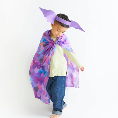 Purple Dinosaur Playsilk Sarah's Silks Lil Tulips
