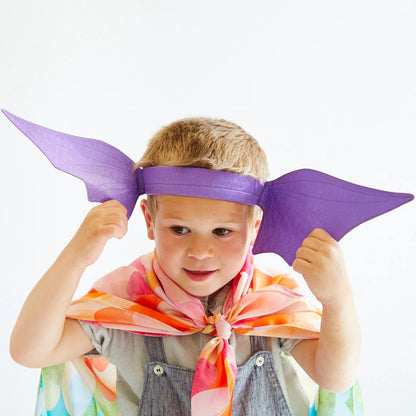 Purple Dragon Ears Headband Sarah's Silks Lil Tulips