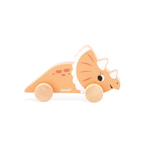 Push-Along Dino Assortment Triceratops Janod Lil Tulips