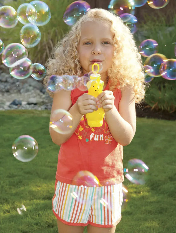 Pustefix Magic Bubble Blowing Bear - Yellow HQ Kites & Designs Lil Tulips