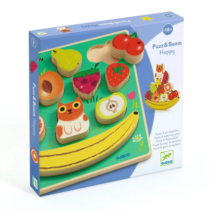 Puzz & Boom Happy Wooden Puzzle Djeco Lil Tulips