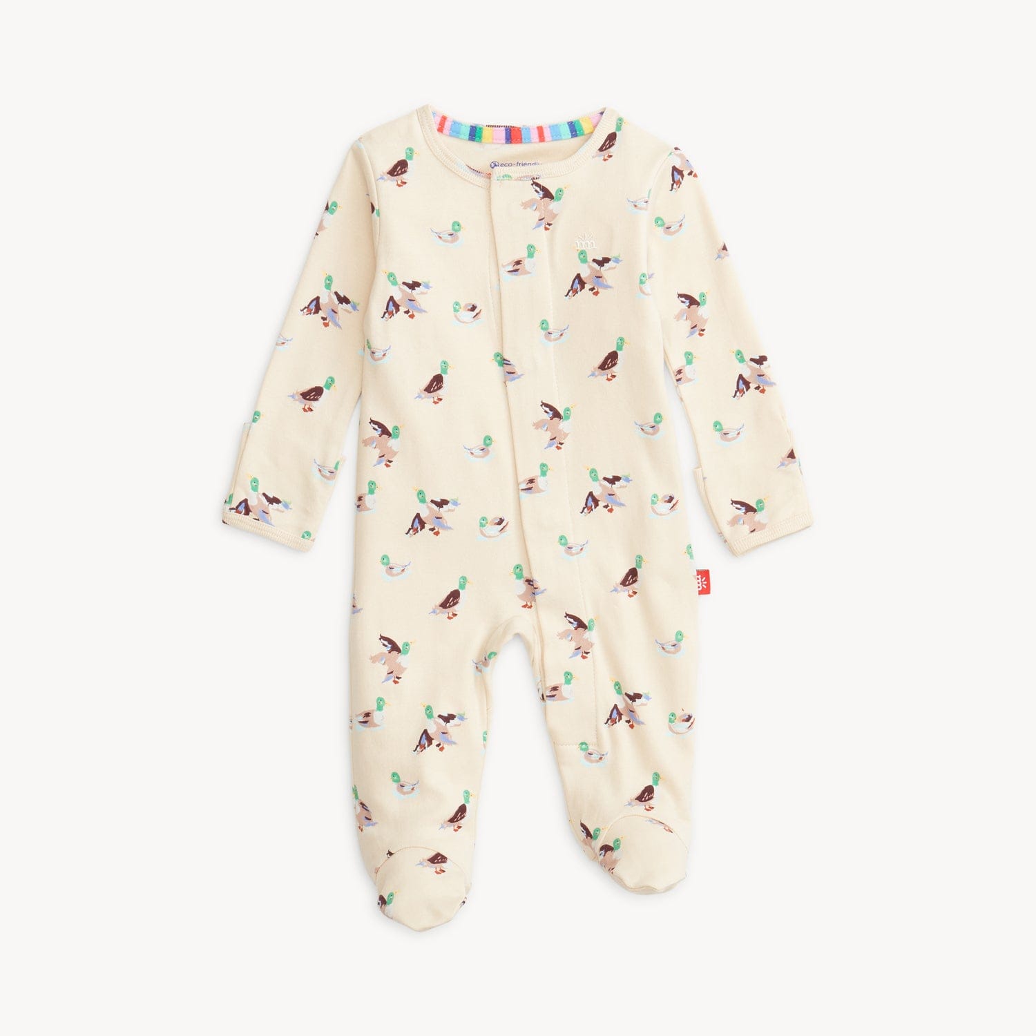 Quack Me Up Organic Cotton Footie Magnetic Me Lil Tulips
