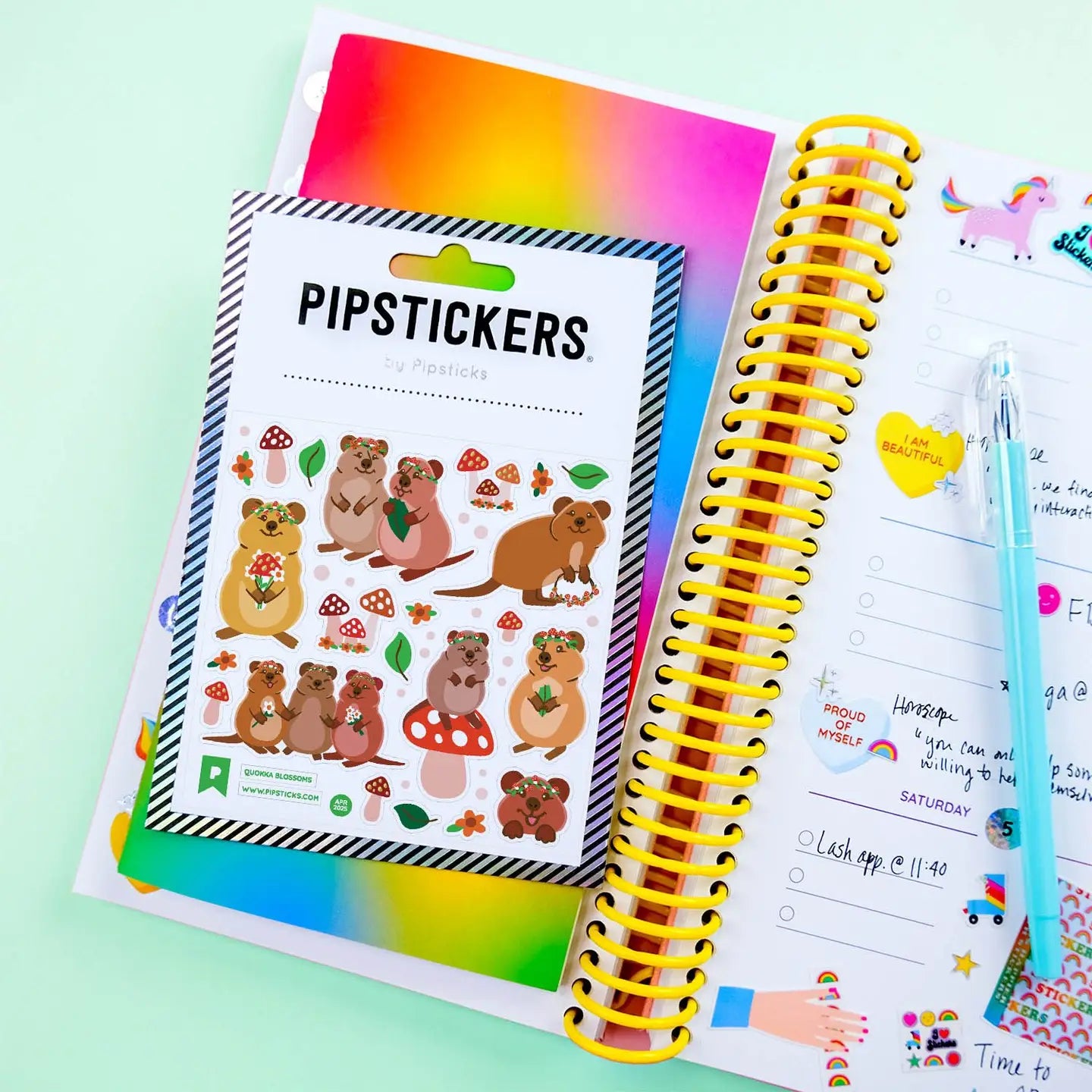 Quokka Blossoms Stickers Pipsticks Lil Tulips