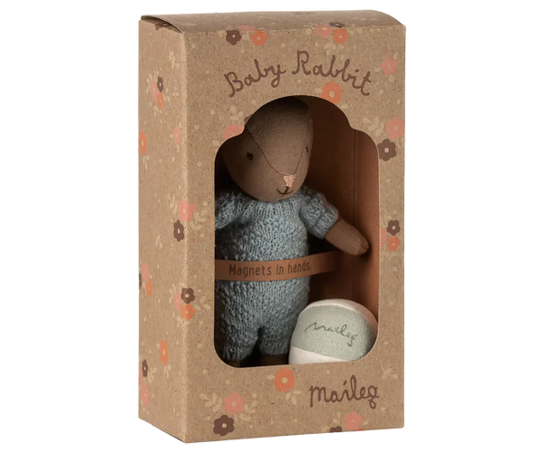 Rabbit set, Micro - Brown - Blue Maileg Lil Tulips