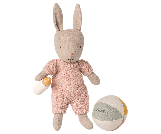 Rabbit set, Micro - Sand - Rose Maileg Lil Tulips