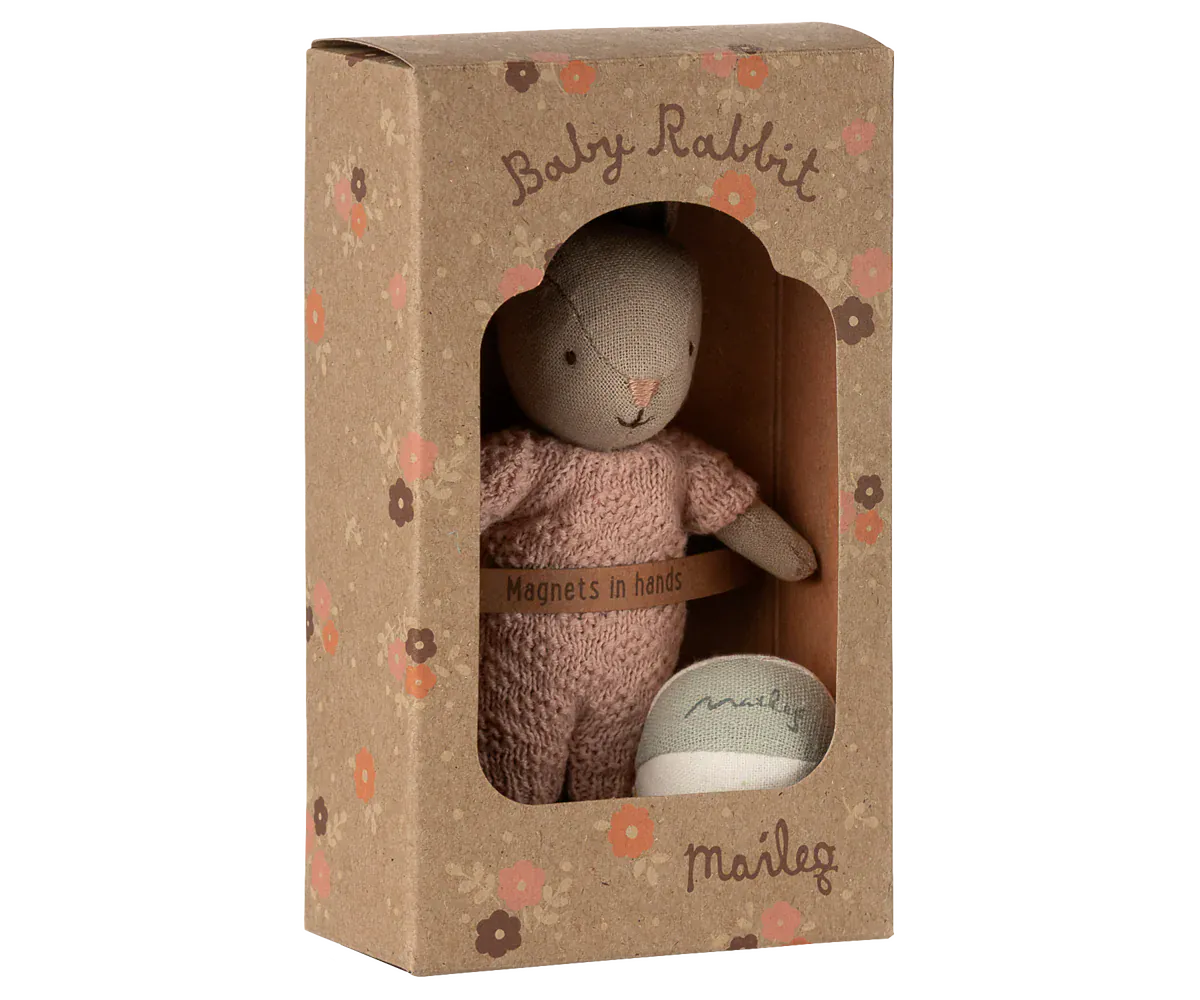 Rabbit set, Micro - Sand - Rose Maileg Lil Tulips