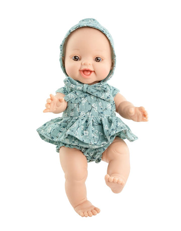 Rachel with Blue Flowers Dress - Paola Reina Baby Doll Gordis Paola Reina Dolls Lil Tulips