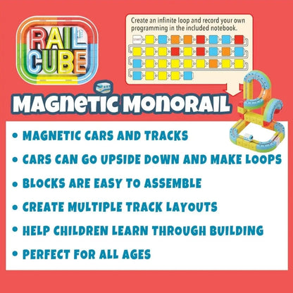 Rail Cube Magnetic Monorail Deluxe Set Meekins Corp Lil Tulips