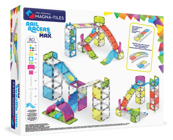 Rail Racers Max 80 Piece Set Magna-Tiles Lil Tulips