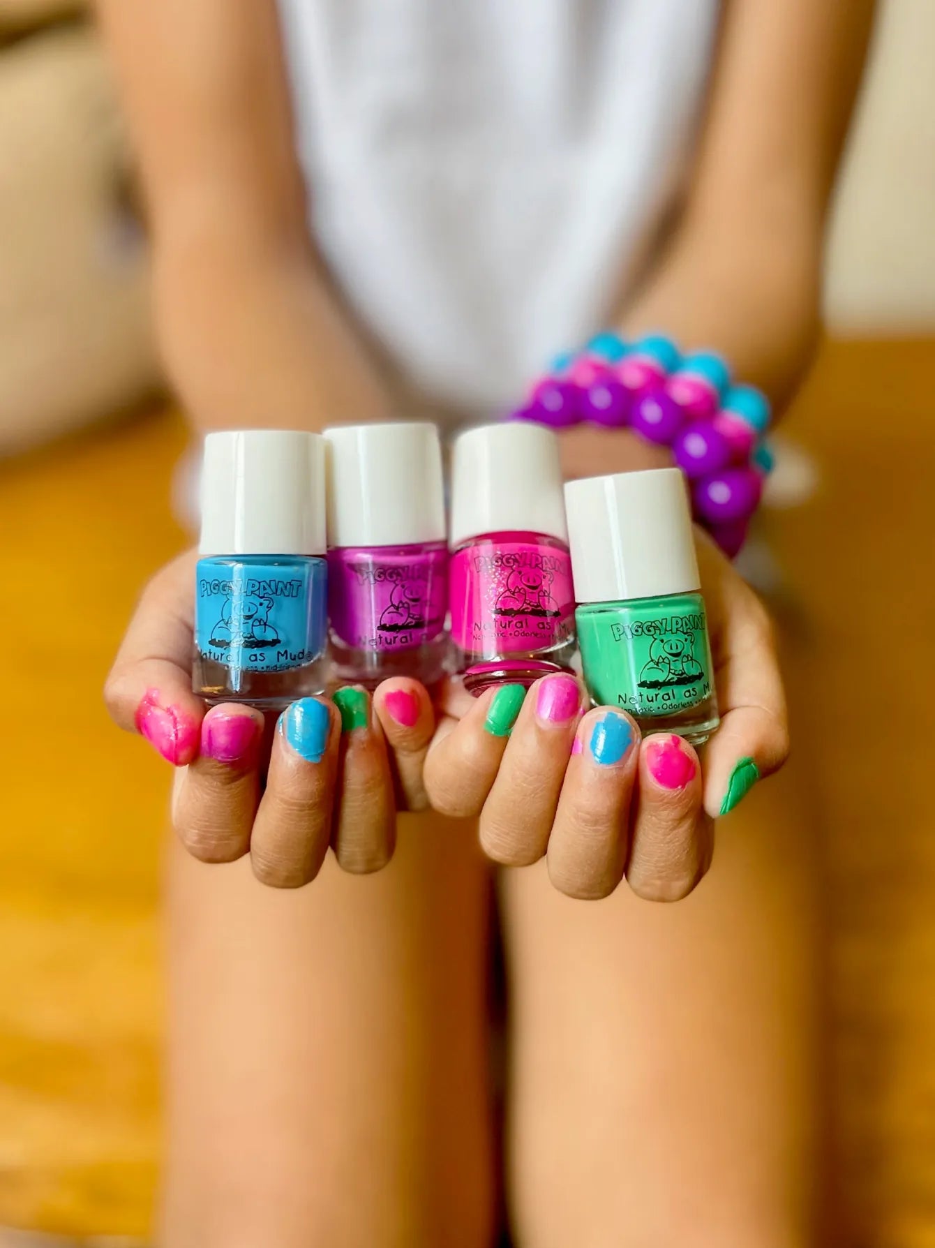 Rainbow 4 Polish Box Set Piggy Paint Lil Tulips