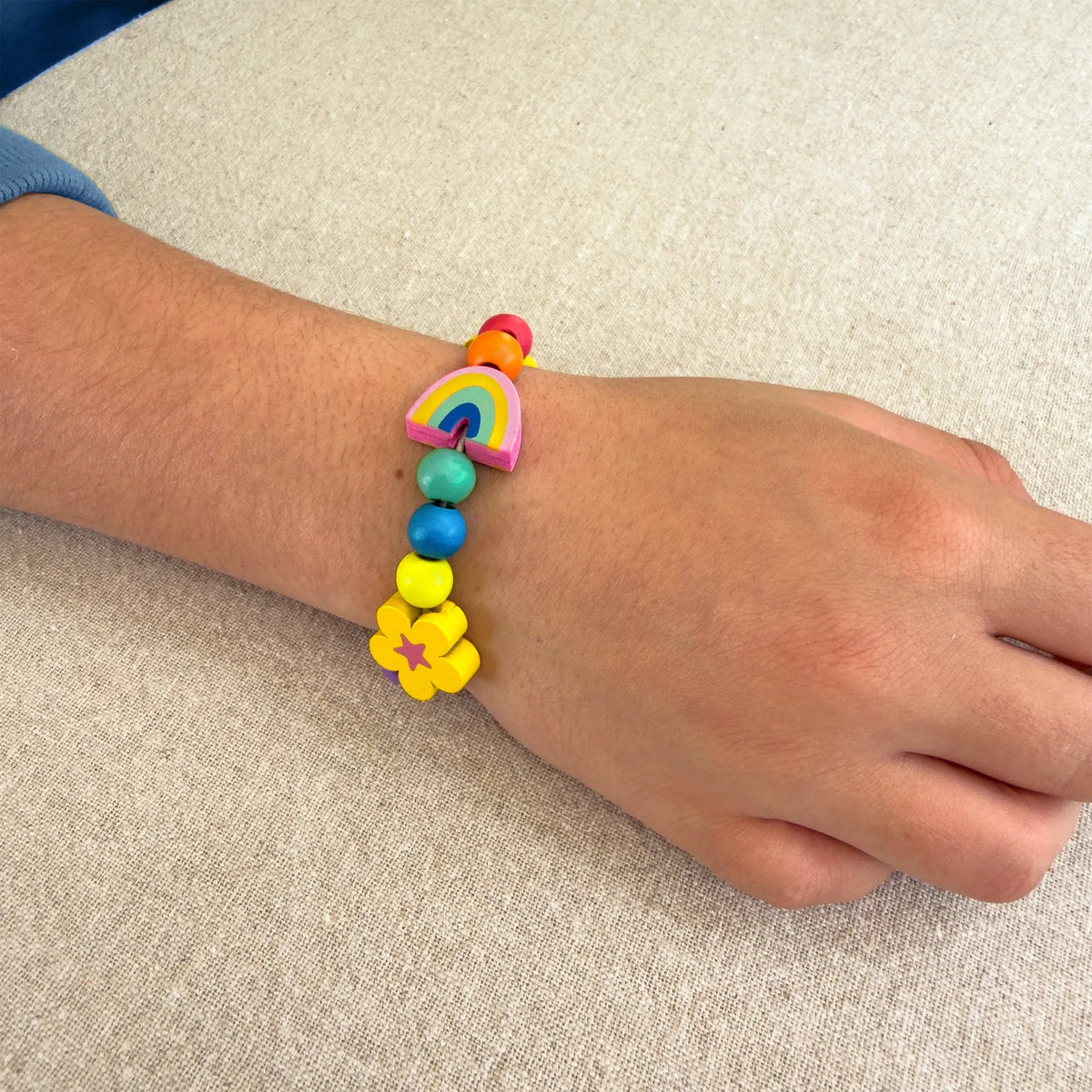 Rainbow Bloom Bracelet Making Kit Cotton Twist Lil Tulips