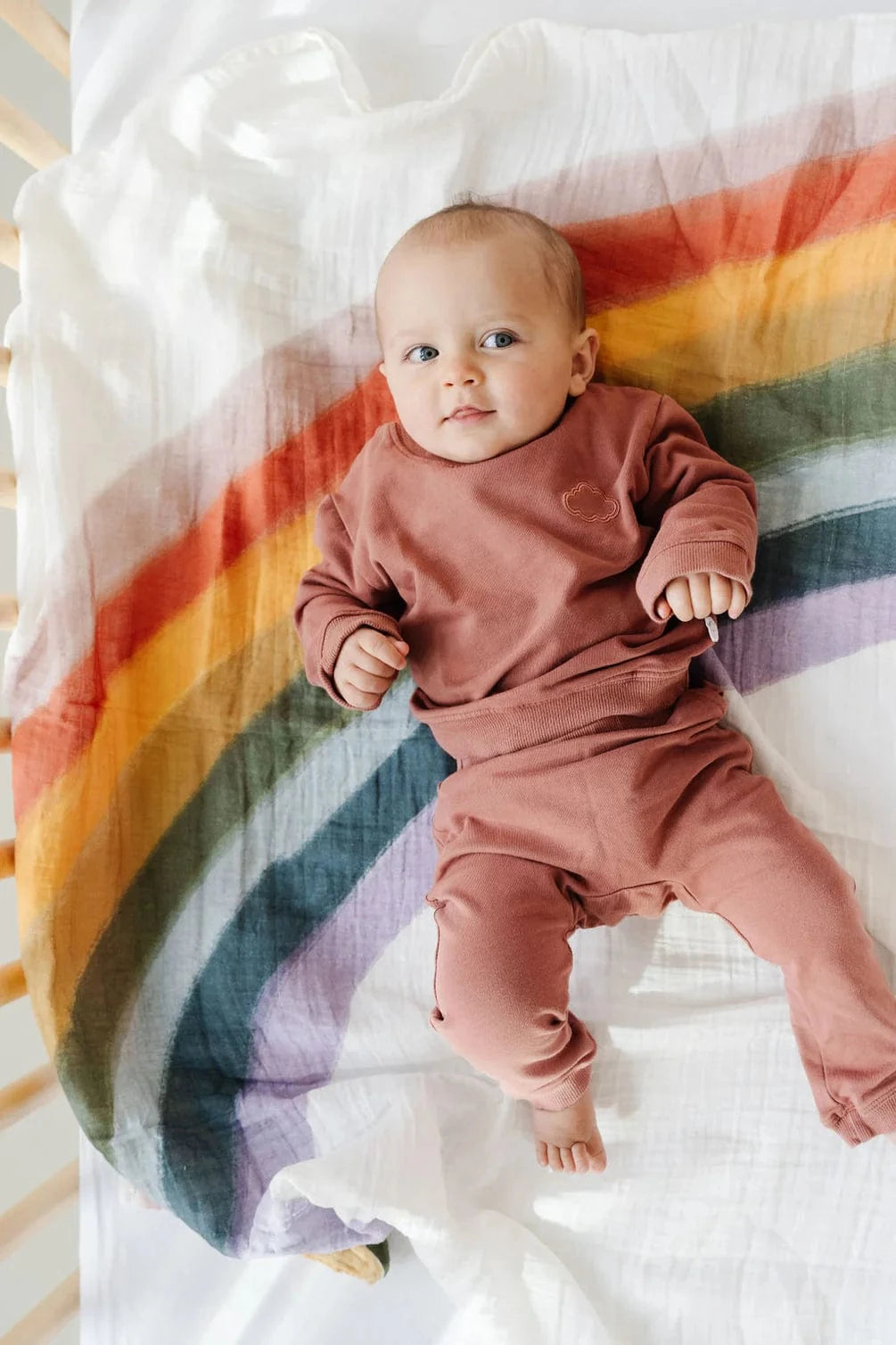 Rainbow Connection Swaddle Clementine Kids Baby & Toddler Lil Tulips