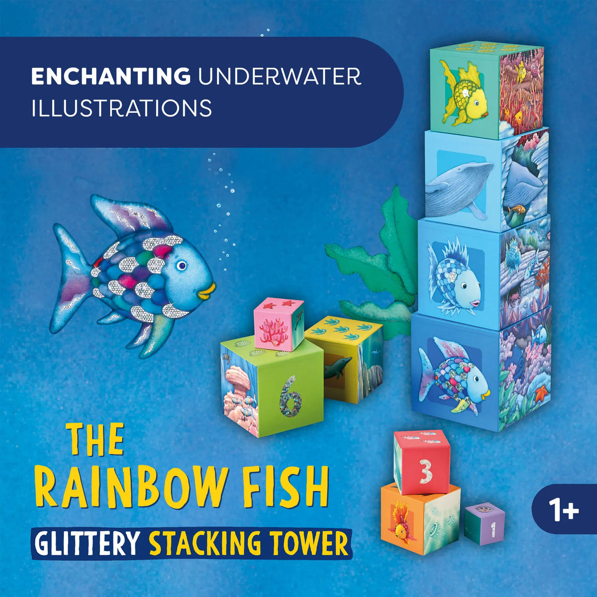 Rainbow Fish Stacking & Nesting Cubes HABA Lil Tulips