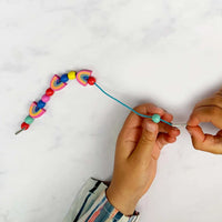 Rainbow & Flower - Bracelet Making Kit Cotton Twist Toy Craft Kits Lil Tulips