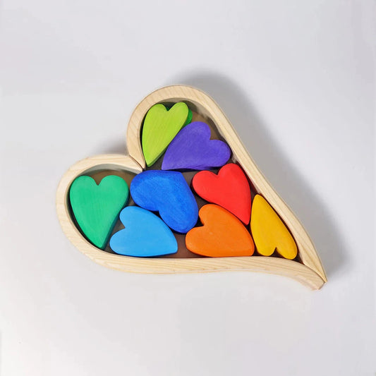 Rainbow Hearts Building Set Grimm's Lil Tulips