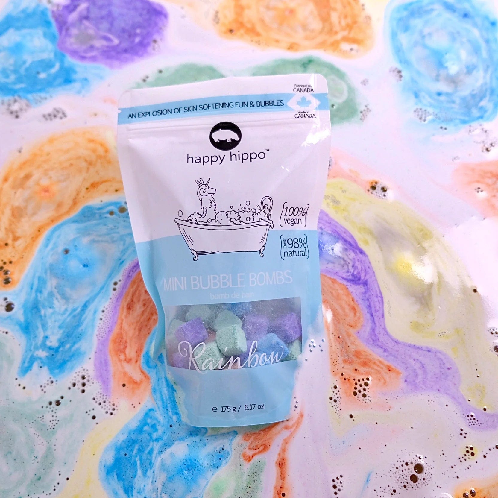 Rainbow Mini Bath Bombs Happy Hippo Bath Lil Tulips