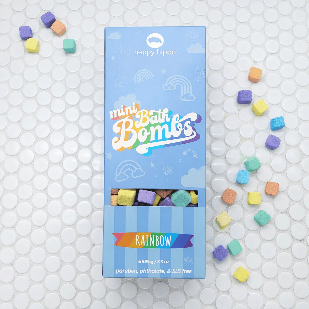 Rainbow Mini Bubble Bombs- Box Happy Hippo Bath Lil Tulips