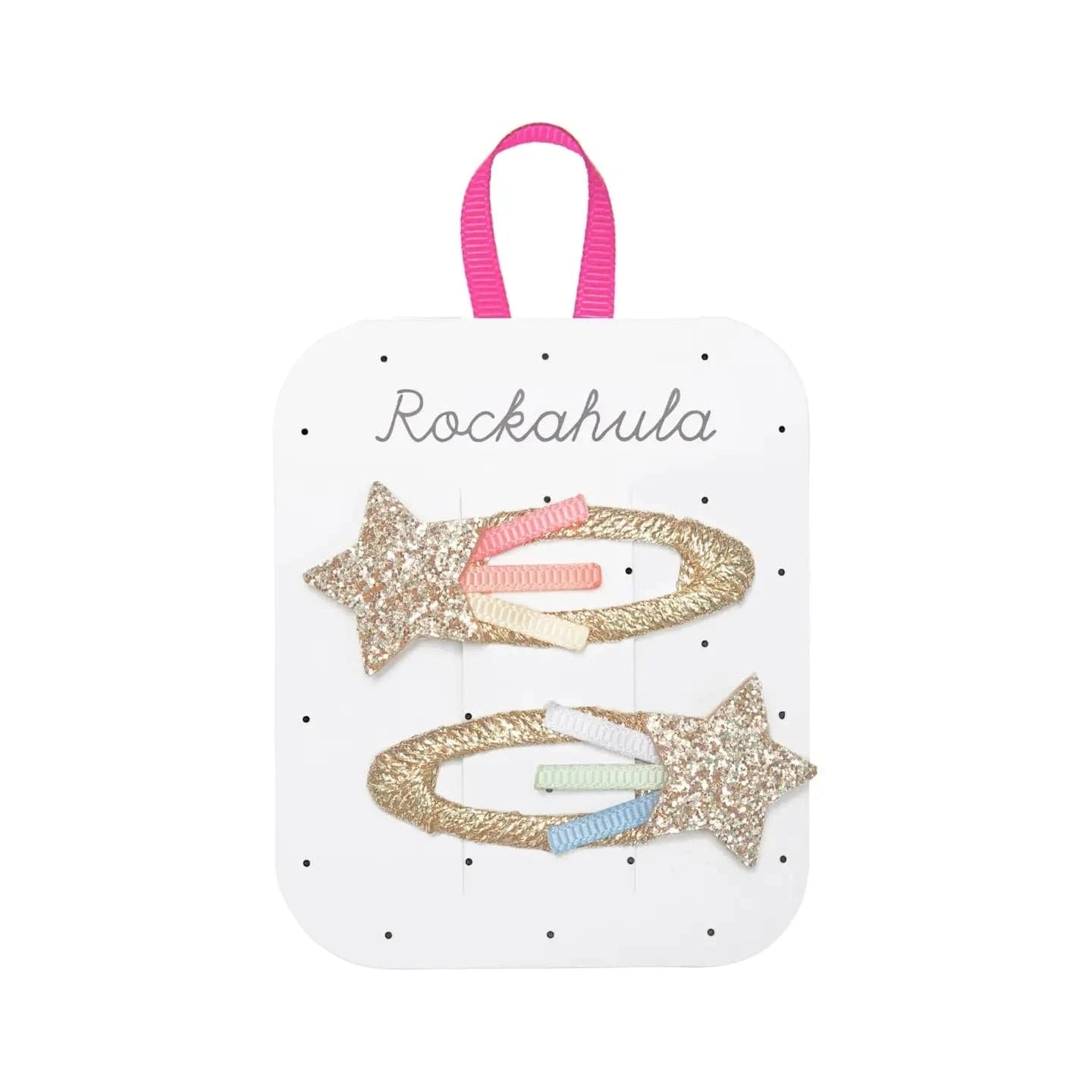 Rainbow Shooting Star Hair Clips Rockahula Kids buble Lil Tulips