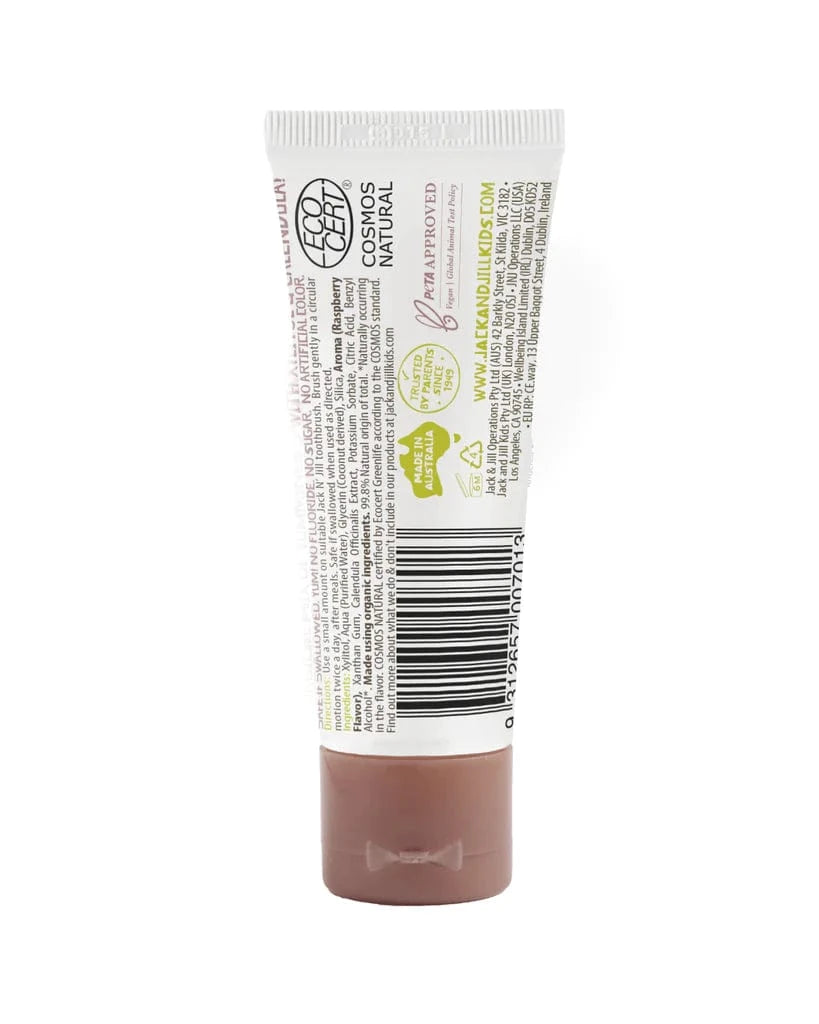 Raspberry Natural Toothpaste Jack n' Jill Lil Tulips