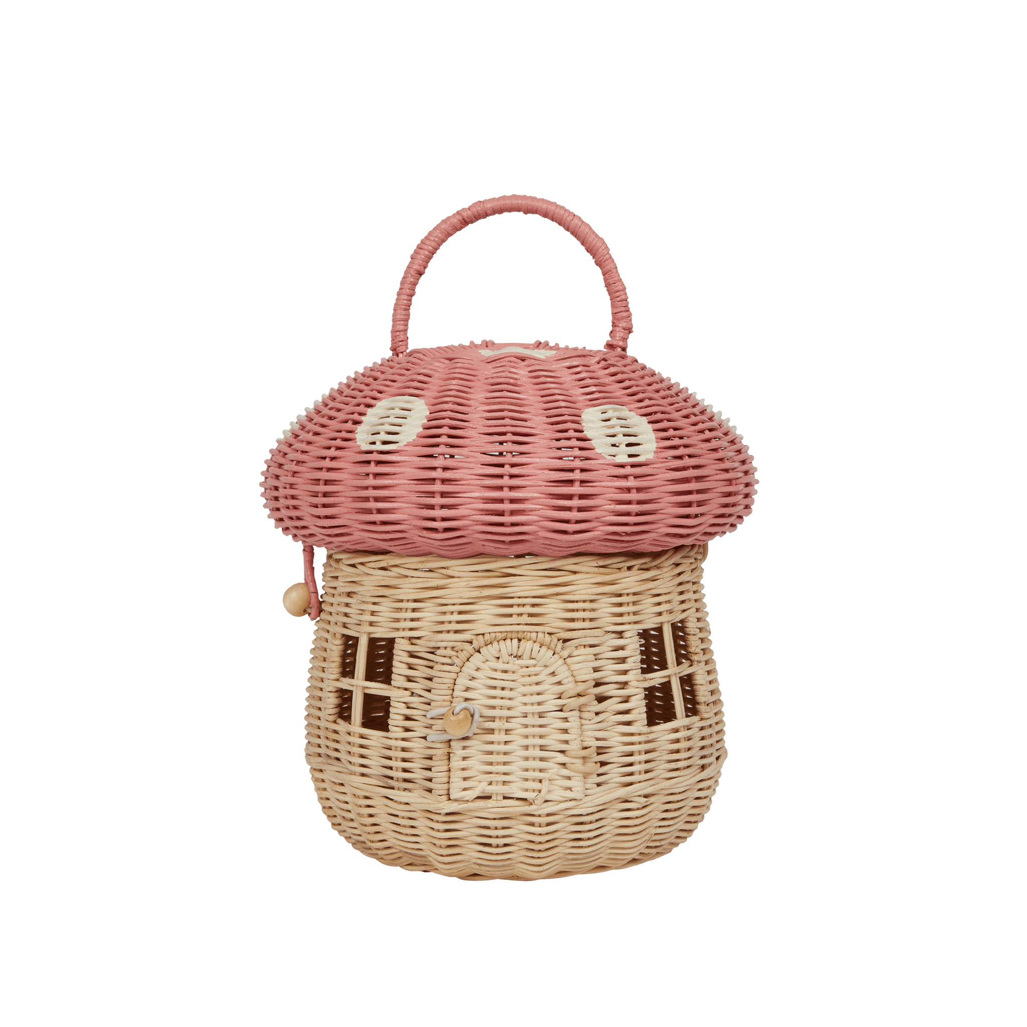 Rattan Mushroom Basket - Musk Olli Ella Lil Tulips