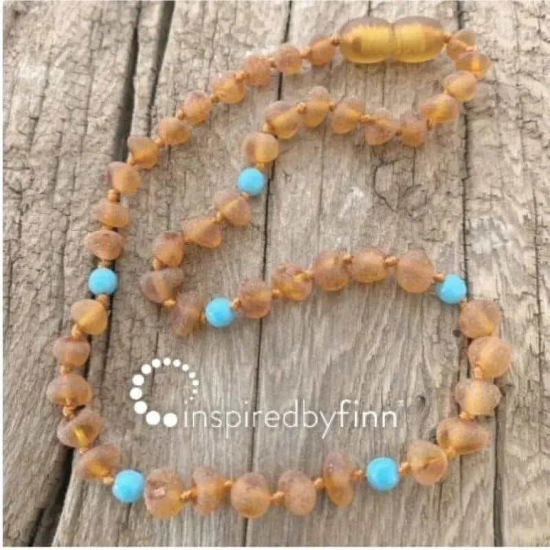 Raw Baltic Amber Necklace – Blue Cider inspired by finn Lil Tulips