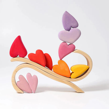 Red Hearts Building Set Grimm's Lil Tulips