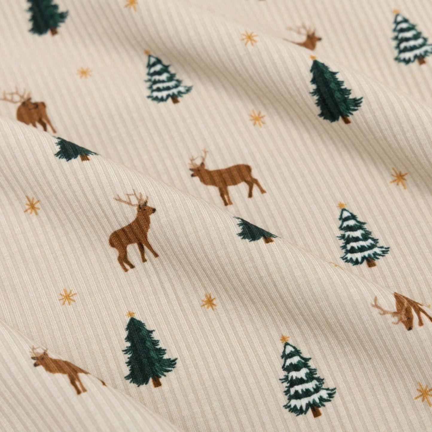 Reindeer Forest Small Ribbed Two-Piece Set Brave Little Ones Lil Tulips