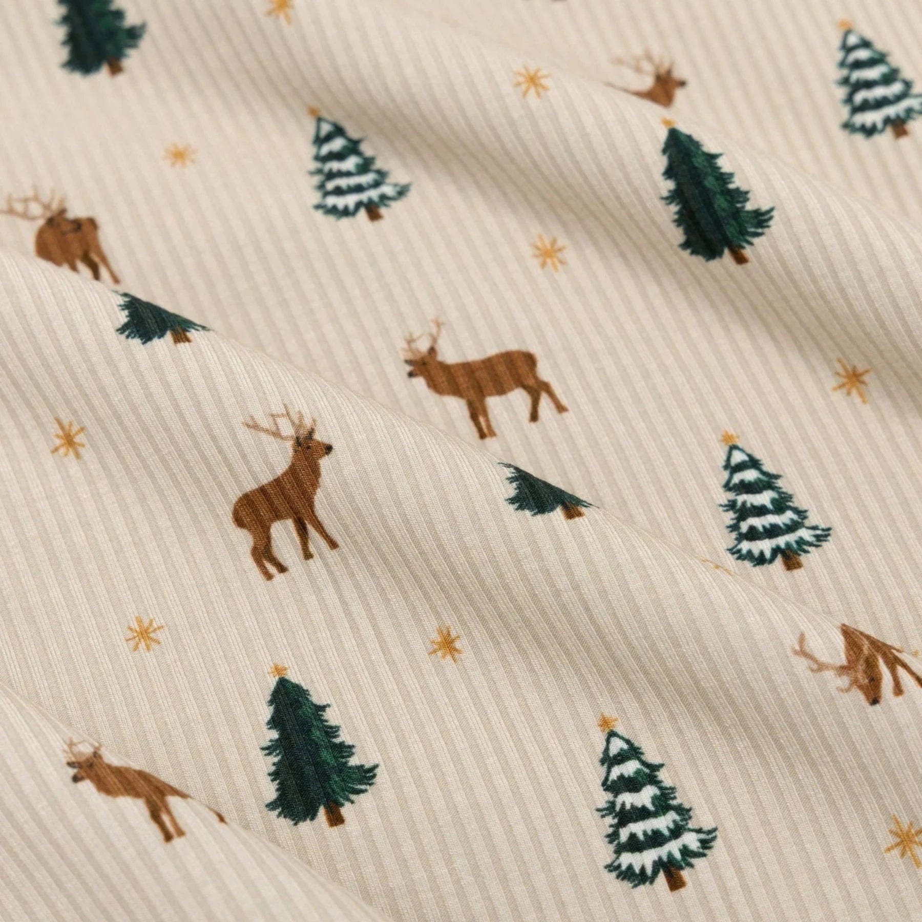 Reindeer Forest Small Ribbed Two-Piece Set Brave Little Ones Lil Tulips