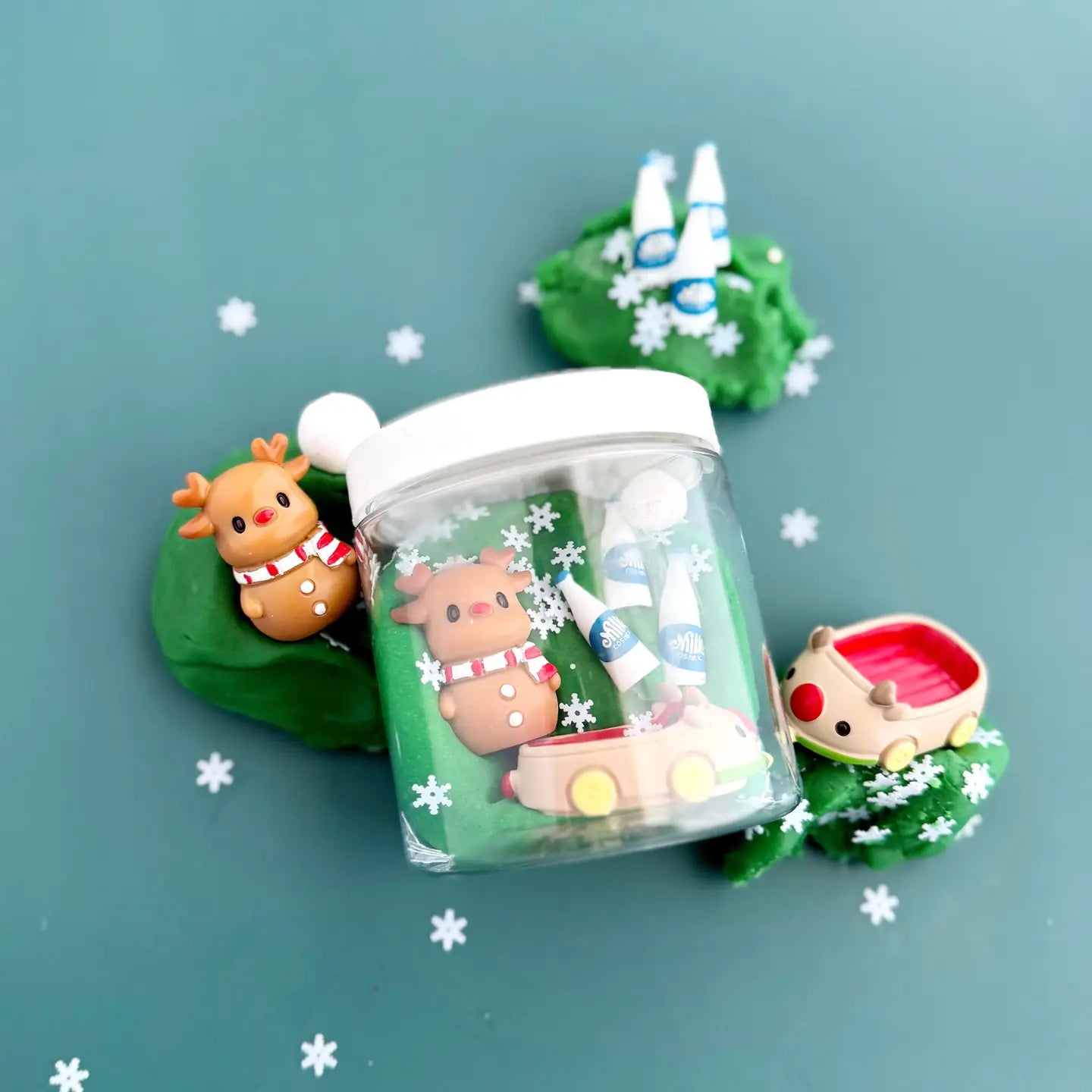 Reindeer Games Mini Dough-To-Go Earth Grown KidDoughs Lil Tulips