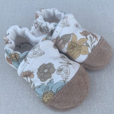 Retro Floral Organic Slippers Snow + Arrow Lil Tulips