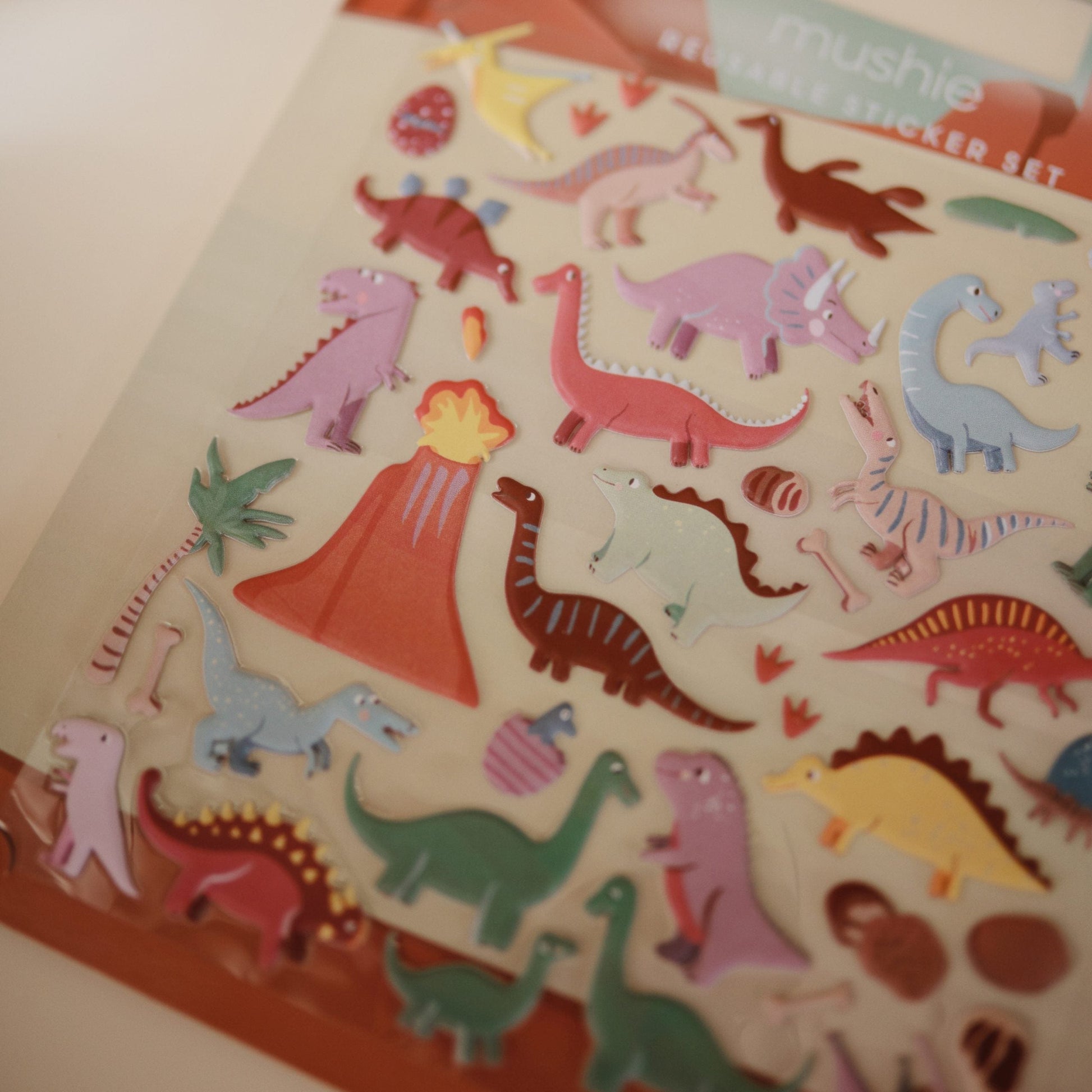 Reusable Sticker Set (Dino) Mushie Lil Tulips