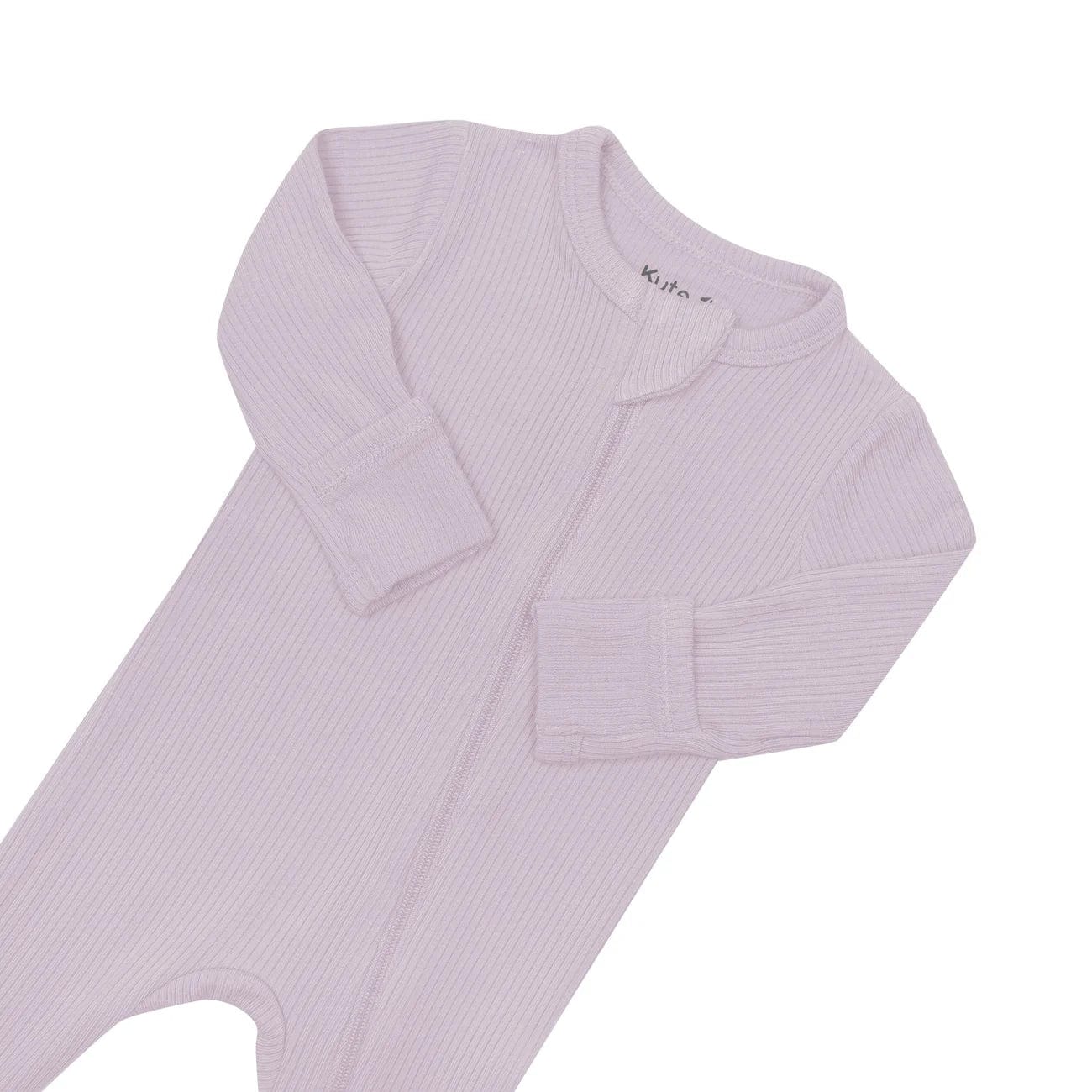 Ribbed Zipper Footie in Wisteria Kyte Baby Lil Tulips