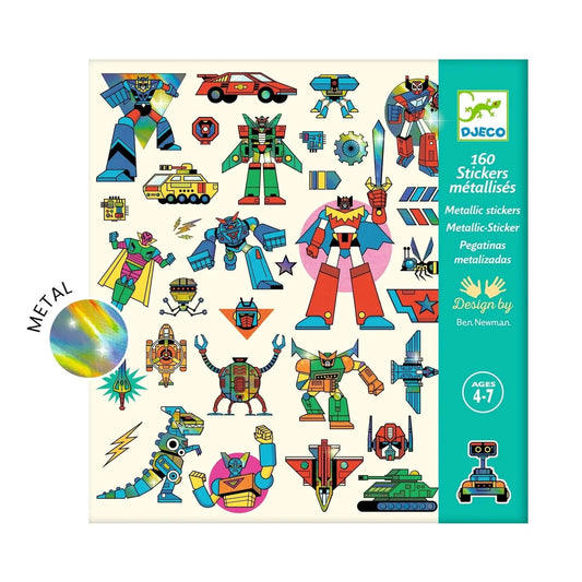 Robots Sticker Sheets Djeco Lil Tulips