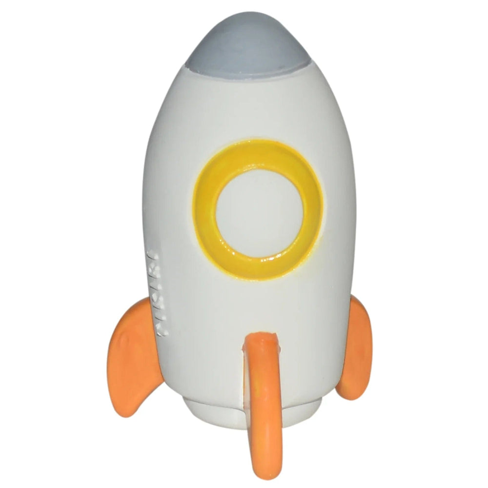 Rocket Rubber Teether, Rattle & Bath Toy Tikiri Toys Lil Tulips