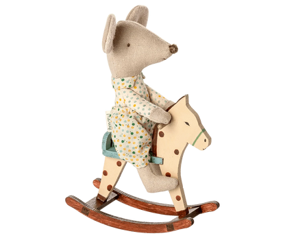 Rocking horse, Mouse - Spotted Maileg Lil Tulips