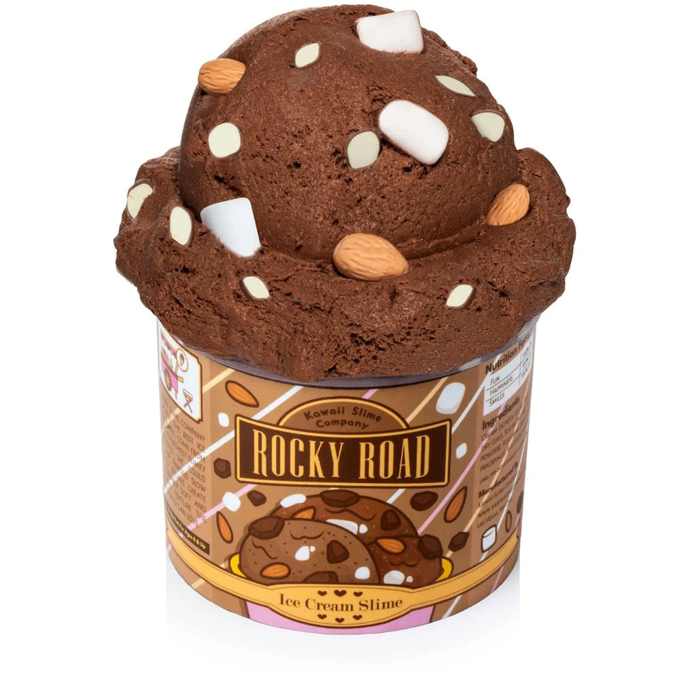 Rocky Road Scented Ice Cream Pint Slime Kawaii Slime Company Lil Tulips