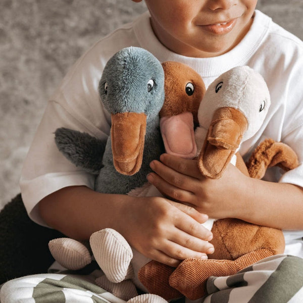 Rosemary Duck Plush Toy and the little dog laughed Lil Tulips