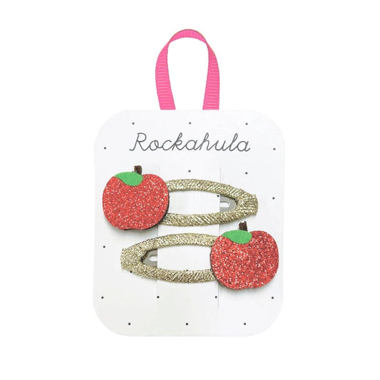 Rosy Red Apple Clips Rockahula Kids buble Lil Tulips