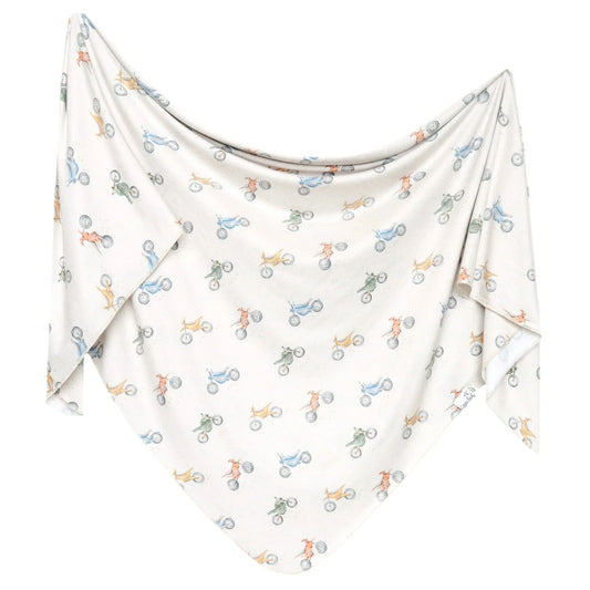 Ryder Knit Swaddle Blanket Copper Pearl Lil Tulips