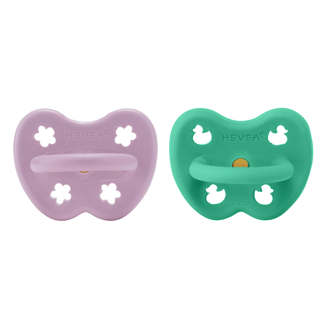 Saeby Orthodontic Pacifier 2 Pack (3-36 Months) Hevea Lil Tulips